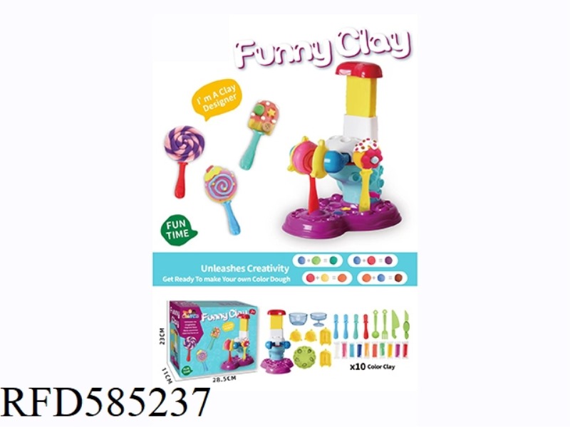 COLOR CLAY CANDY MACHINE SET