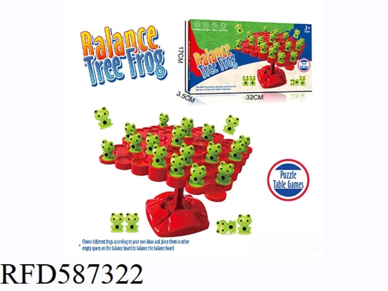 TABLE GAME FROG BALANCE TREE CHILDREN'S CONCENTRATION TRAINING TOY PARENT-CHILD INTERACTION MULTIPLA