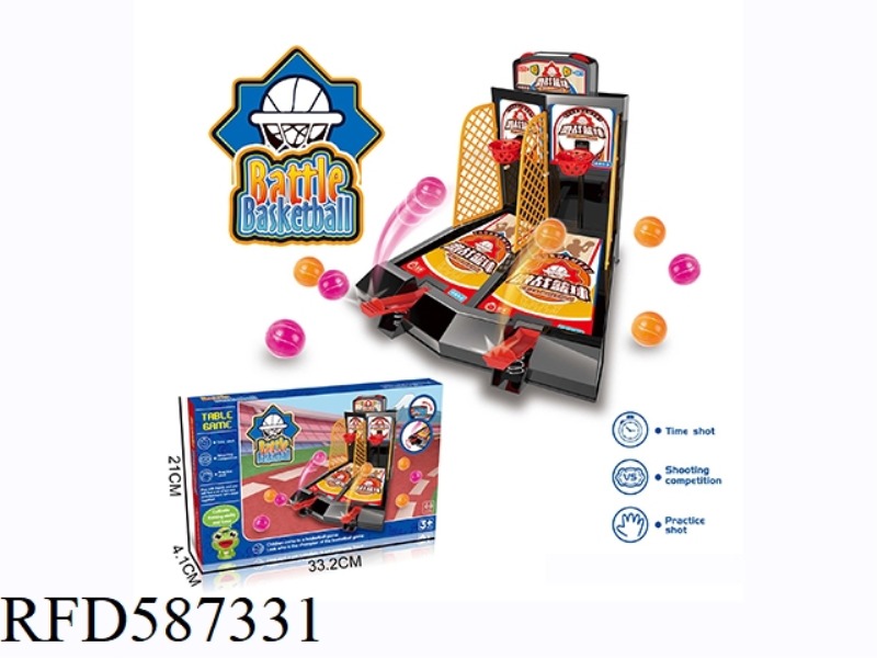 DESKTOP GAME DOUBLE FINGER EJECTION BASKETBALL SHOOTING MACHINE PARENT-CHILD INTERACTIVE TOY