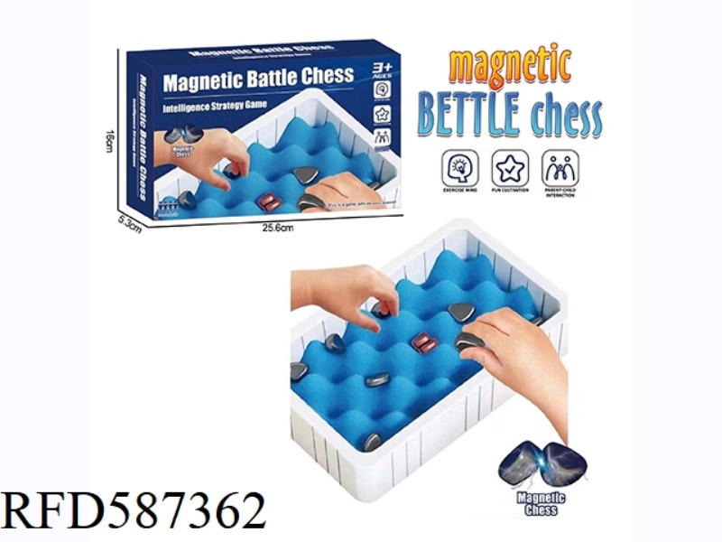 DESKTOP GAMES, PARENT-CHILD INTERACTION, INDOOR LEISURE BOXED MAGNETIC CHESS.