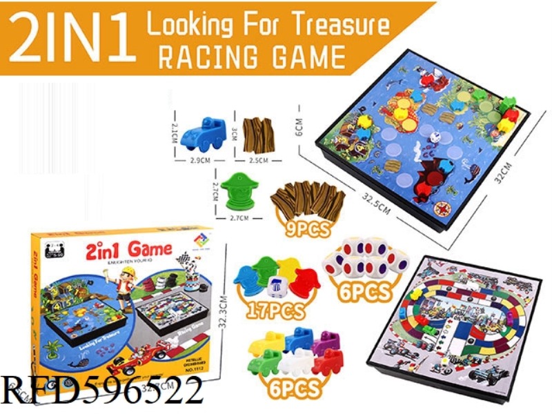 TWO IN ONE RACING GAME AND TREASURE HUNTING GAME