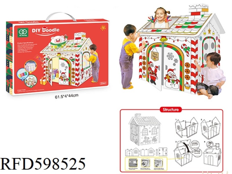 CREATIVE DOODLE BABY CHRISTMAS HOUSE (LIGHT AND MUSIC)