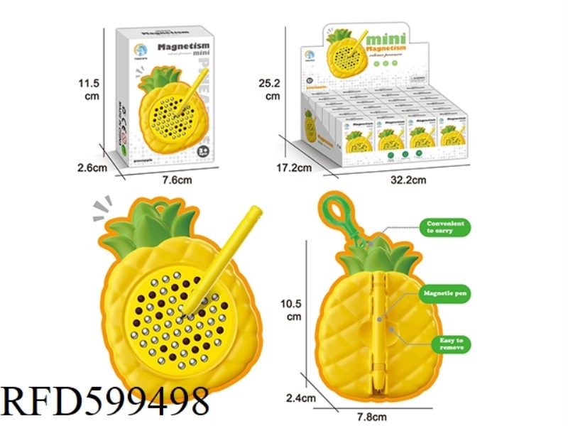 MAGNETIC DRAWING BOARD (PINEAPPLE)