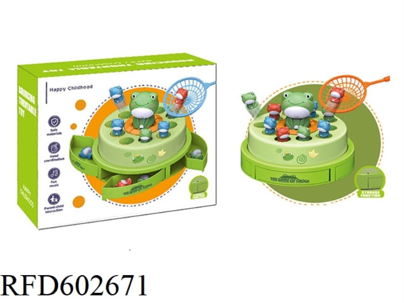 CARTOON EDUCATIONAL FROG CATAPULT TABLE GAME