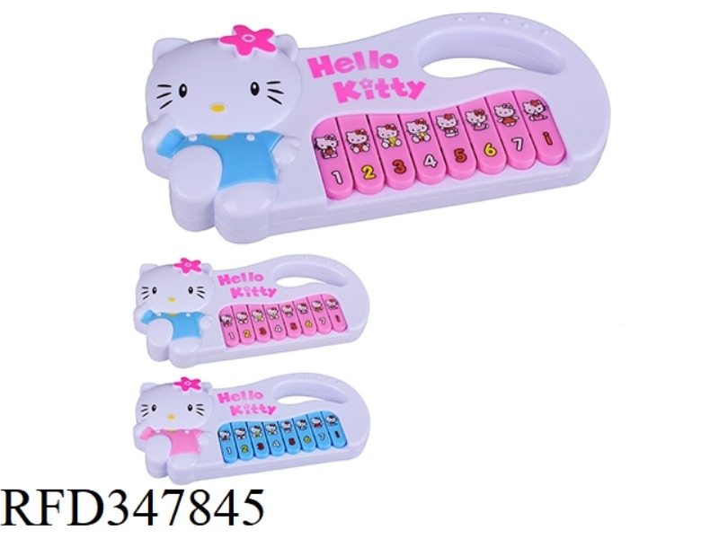 HELLO KITTY SOLID COLOR CARTOON MUSIC KEYBOARD/TWO-COLOR MIXED