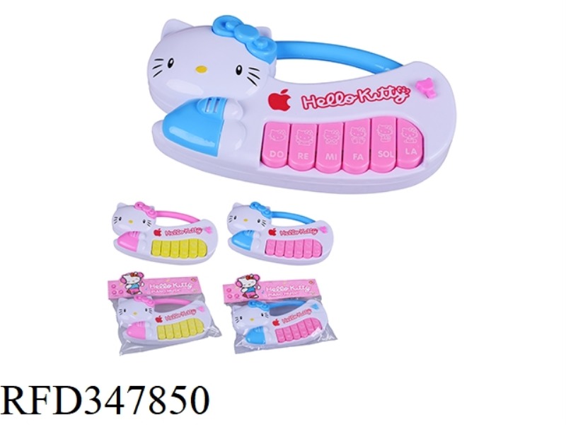 HELLO KITTY SOLID COLOR CARTOON MUSIC KEYBOARD/TWO-COLOR MIXED