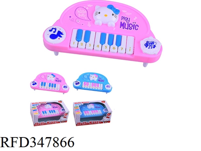 HELLO KITTY CARTOON MUSIC ELECTRONIC PIANO (WITH FEET)/TWO-COLOR MIXED