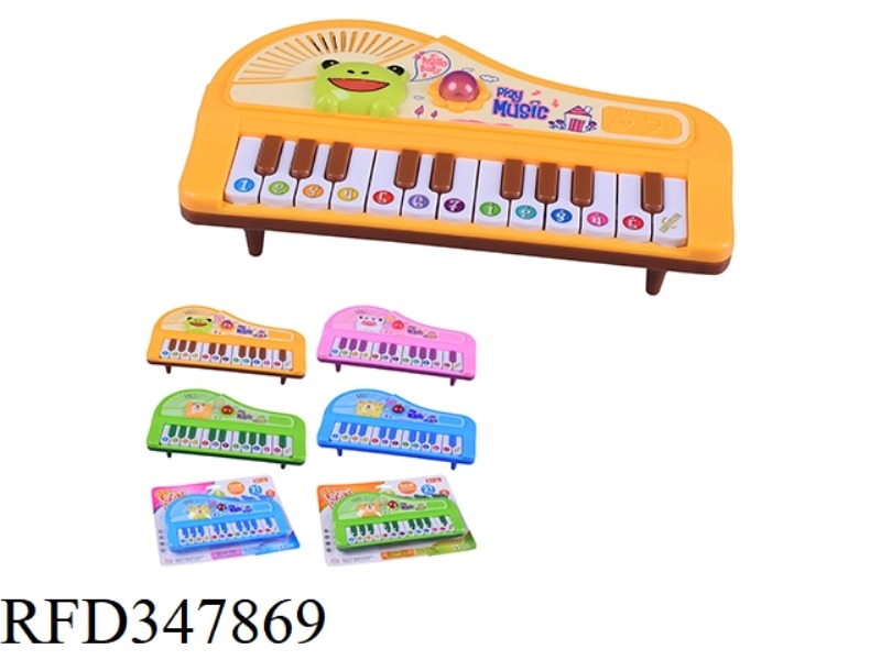 22 KEYS 4 TYPES OF ANIMAL LIGHT MUSIC ELECTRONIC PIANO (WITH FEET) / FOUR-COLOR MIXED