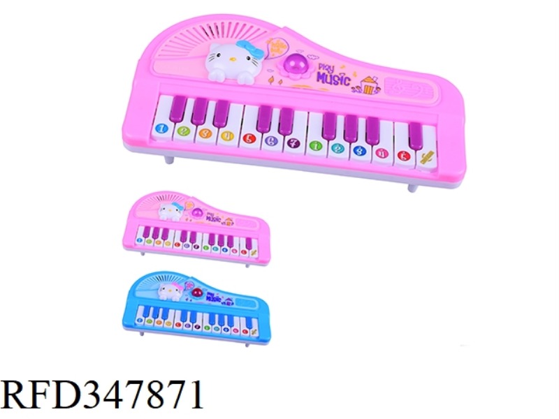 HELLO KITTY LIGHT MUSIC ELECTRONIC ORGAN (WITH FEET)/TWO-COLOR MIXED