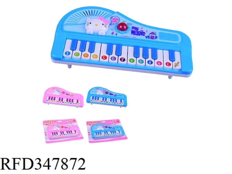 HELLO KITTY LIGHT MUSIC ELECTRONIC ORGAN (WITH FEET)/TWO-COLOR MIXED