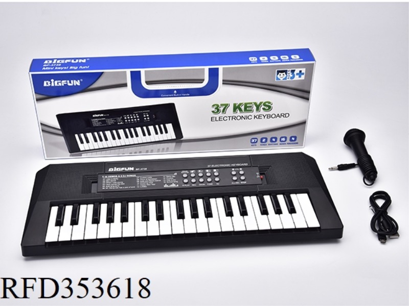 37 KEY KEYBOARD WITH MICROPHONE /USB CABLE