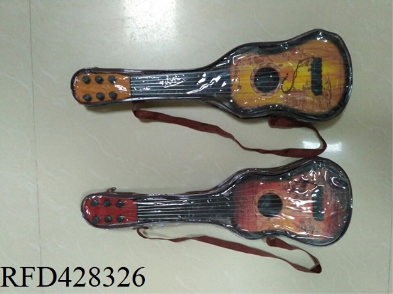 17 INCH CHINESE WIND GUITAR WOOD GRAIN 2 MIXED.STEEL WIRE