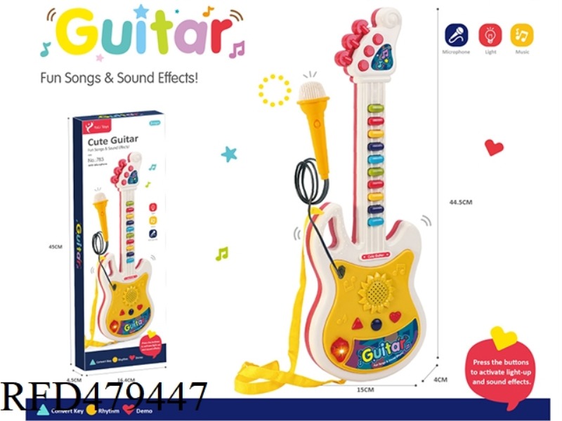 MUSIC LIGHT GUITAR WITH MICROPHONE