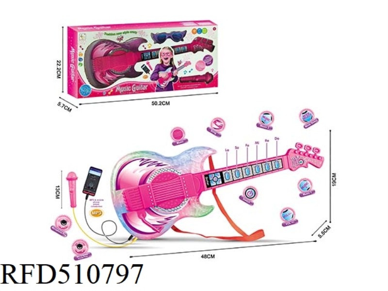 SUPER LIGHT GUITAR WITH MP3 AND CABLE