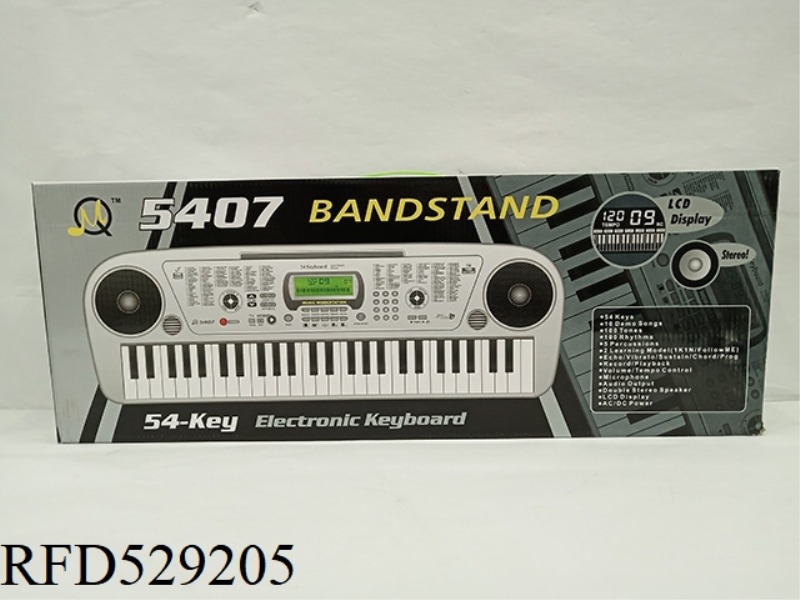 54 KEY MULTIFUNCTIONAL ELECTRONIC ORGAN WITH MICROPHONE TAPE PLUG-IN