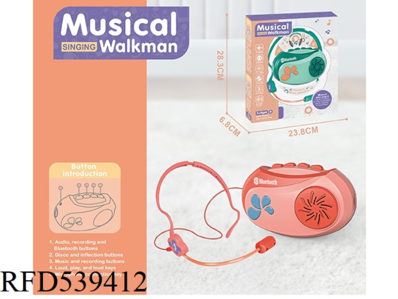 WALKMAN + EAR LABEL WITH BLUETOOTH MUSIC CHANGE RECORDING/PLAYBACK FUNCTION