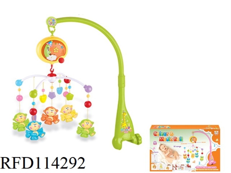 COLORFUL MUSIC HANGING BELL-MONKEY