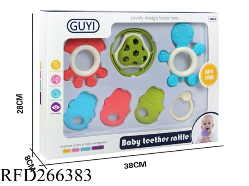 BABY TEETHER RATTLE 7PCS