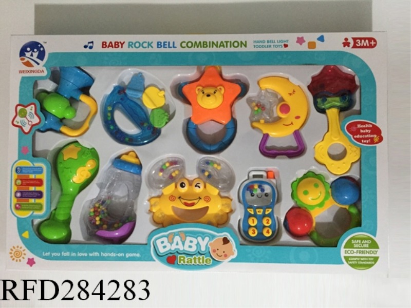 BABY TEETHER RATTLES 10PCS