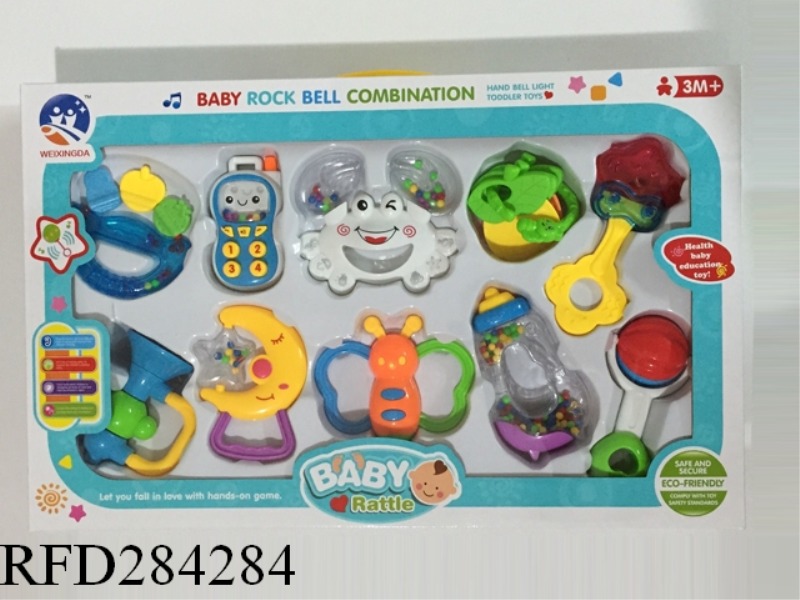 BABY TEETHER RATTLES 13PCS