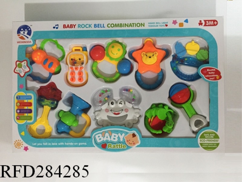 BABY TEETHER RATTLES 13PCS