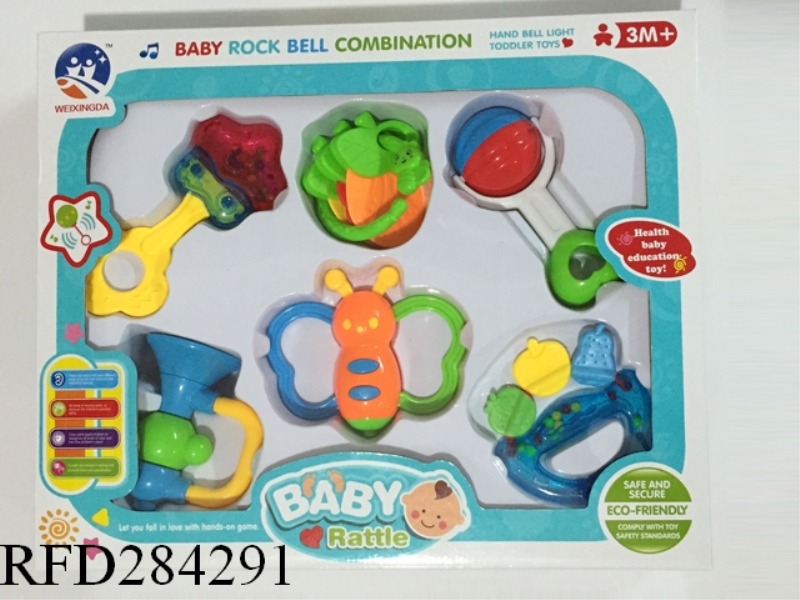 BABY TEETHER RATTLES 9PCS