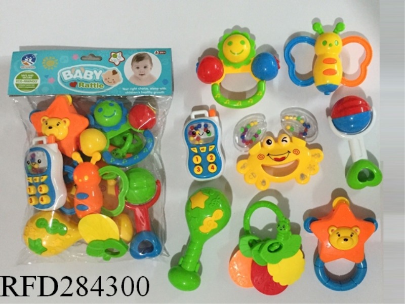 BABY TEETHER RATTLES 11PCS
