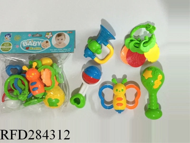 BABY TEETHER RATTLES 8PCS
