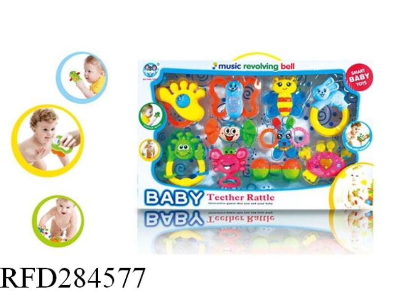BABY TEETHER RATTLES 10PCS