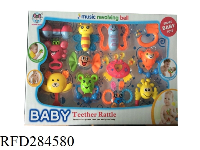 BABY TEETHER RATTLES 12PCS