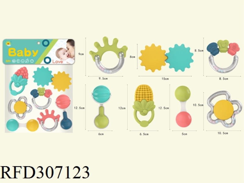 BABY TEETHER RATTLE(7PCS)
