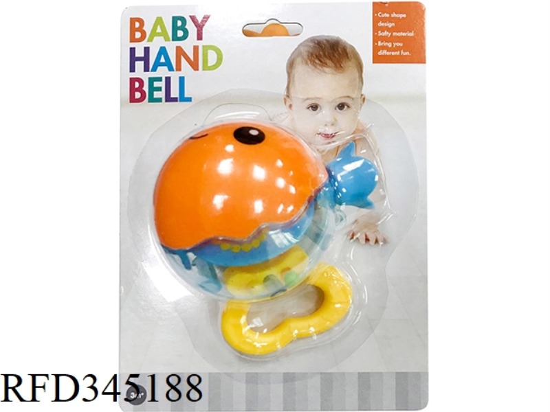 TEETHER ROUND FISH RATTLE