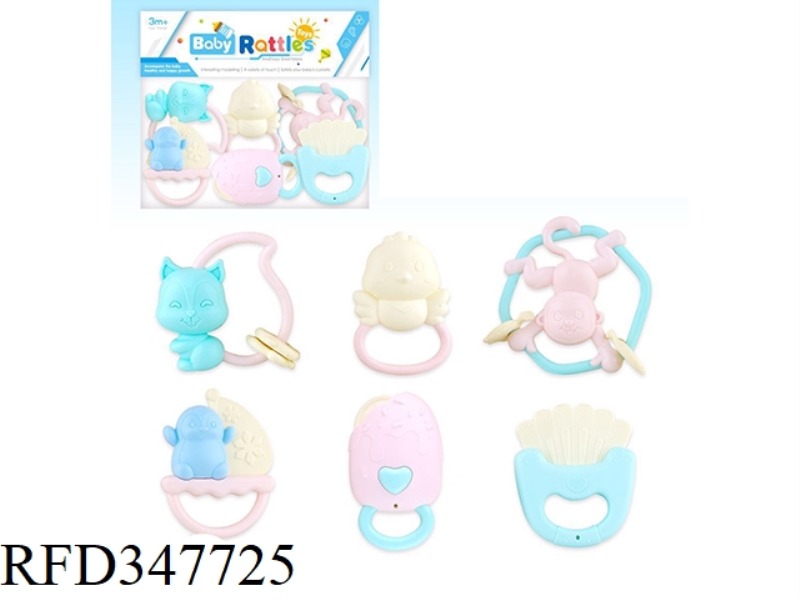 BABY SERIES TOOTH BITE 6 SET RATTLE