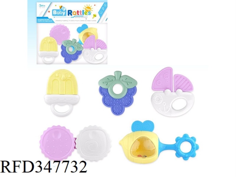 BABY SERIES TOOTH BITE 5 SET RATTLE
