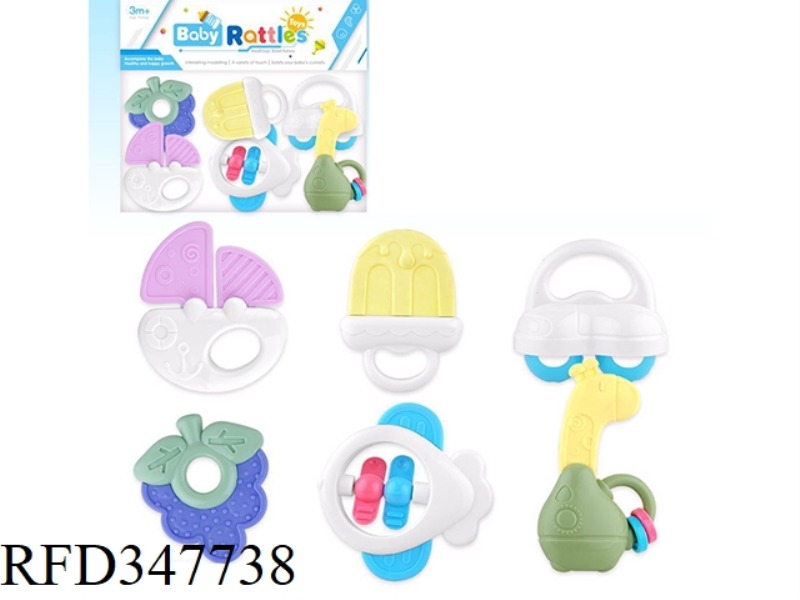 BABY SERIES TOOTH BITE 6 SET RATTLE