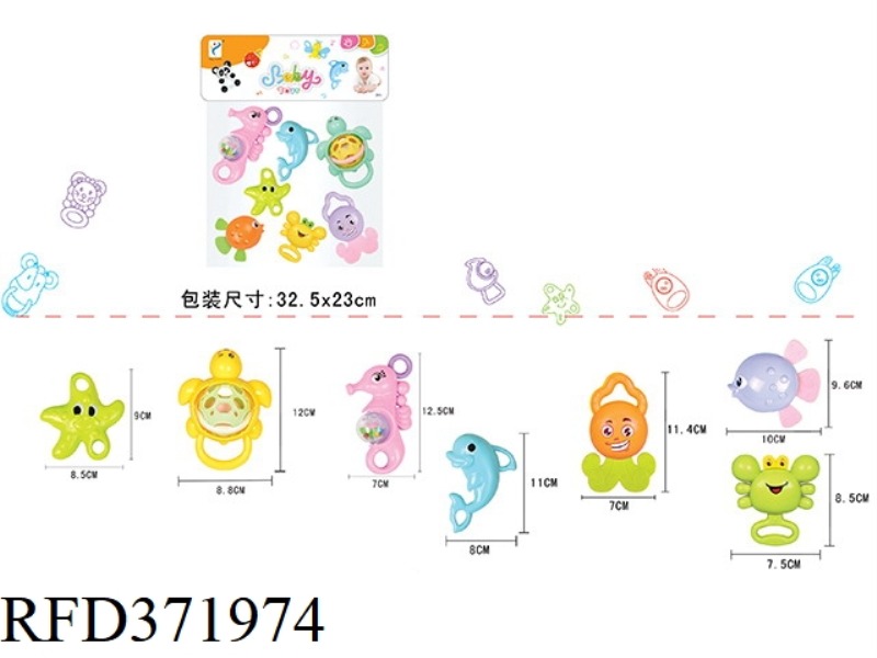 TEETHER RATTLE SERIES (7PCS)