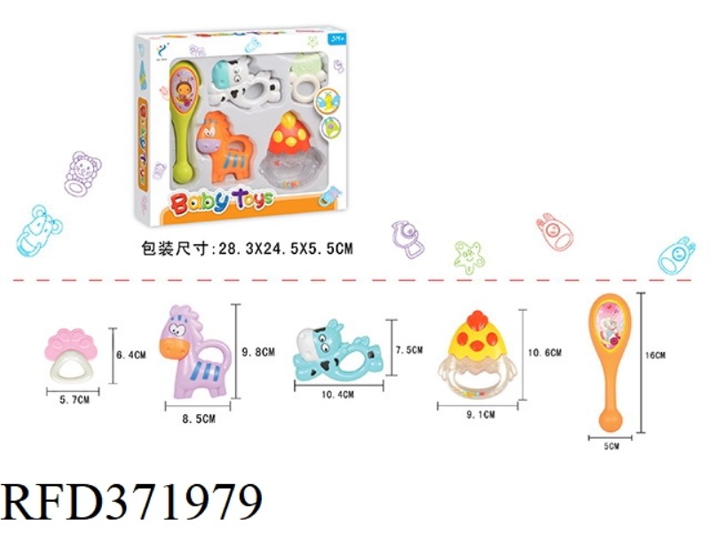 TEETHER RATTLE SERIES (5PCS)