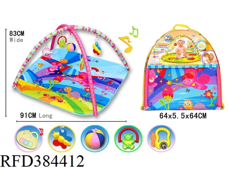 BABY FITNESS FRAME CARPET (RAINBOW) WITH MUSIC