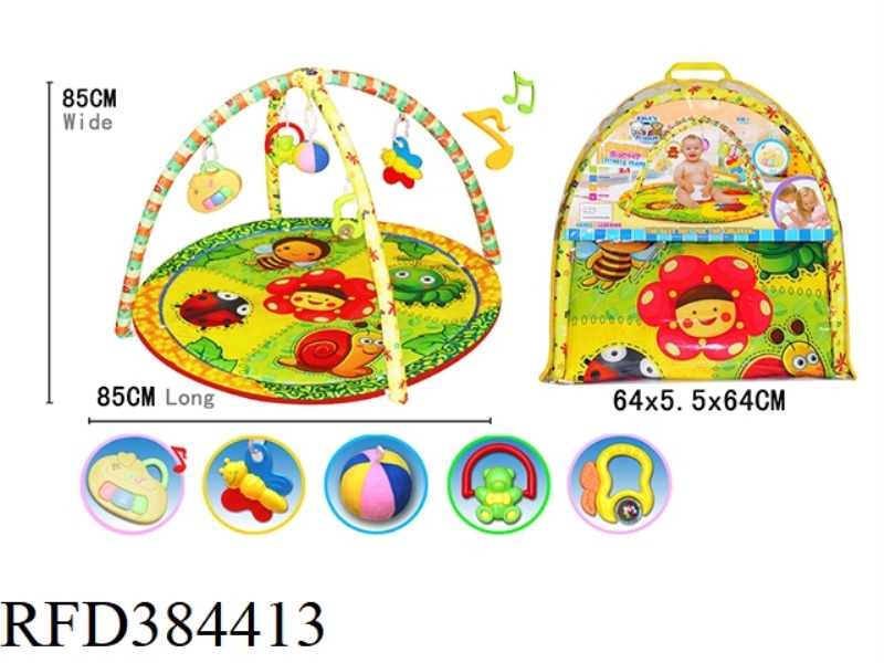 BABY FITNESS FRAME CARPET (INSECT) WITH MUSIC