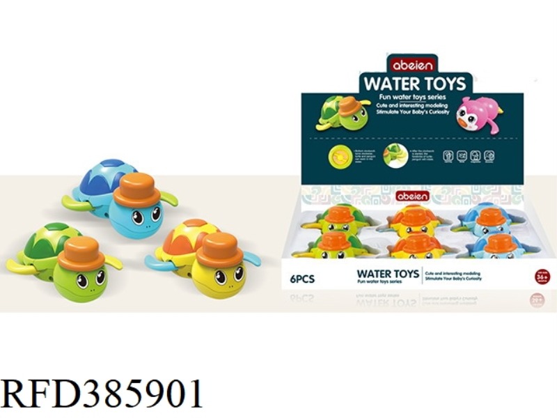 BATHING IN THE BATHROOM WITH 3 COLORS AND TURTLES 6PCS