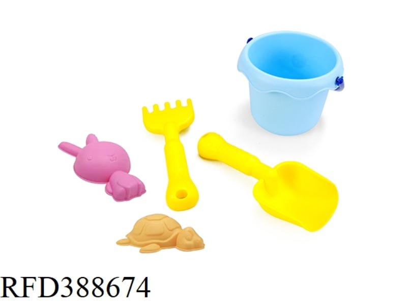 SOFT RUBBER BEACH WATER TOY 5PCS