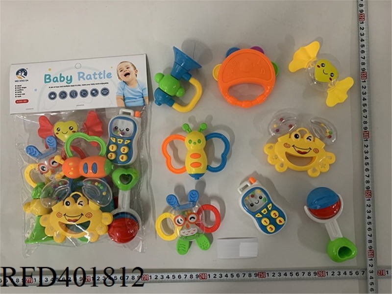 BABY TEETHER RATTLE (8PCS)