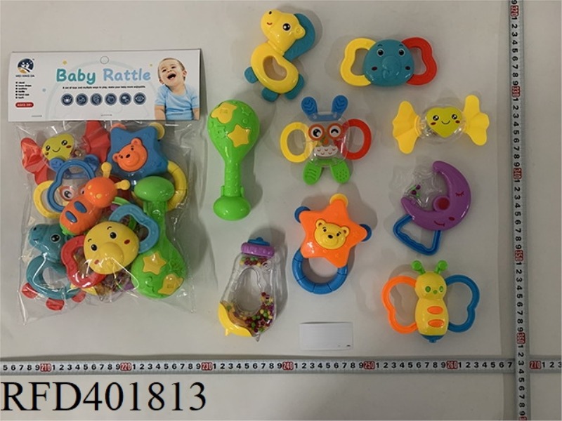 BABY TEETHER RATTLE (9PCS)