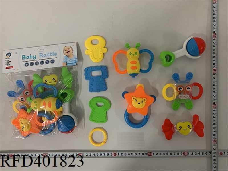 BABY TEETHER RATTLE (9PCS)