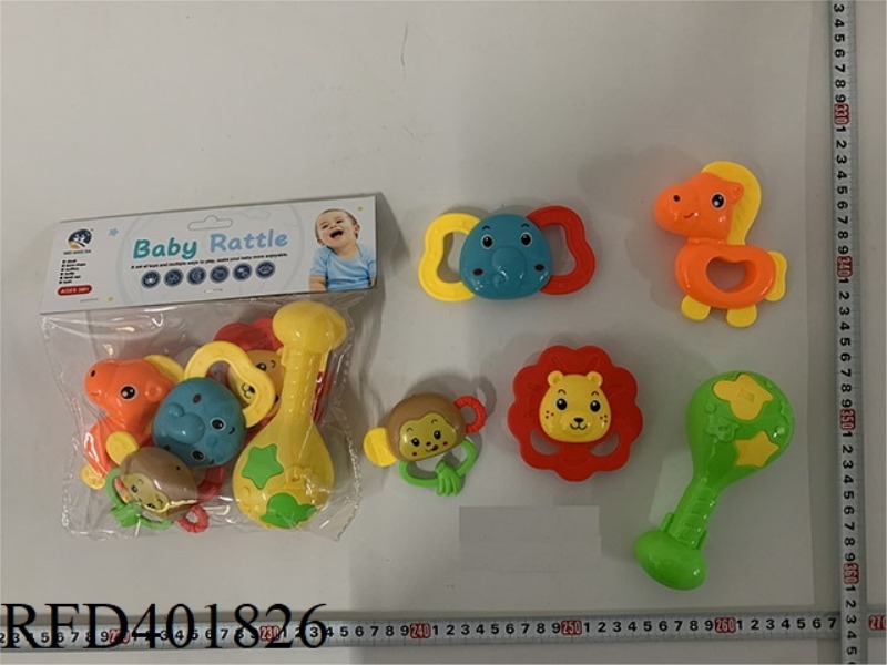 BABY TEETHER RATTLE (5PCS)