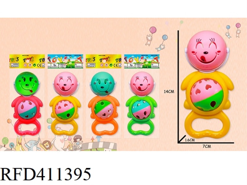 SMILEY RATTLE 1 PACK