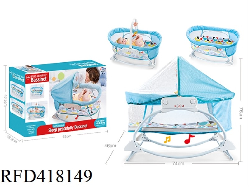 3-IN-1 ELECTRIC MUSIC BABY CRADLE