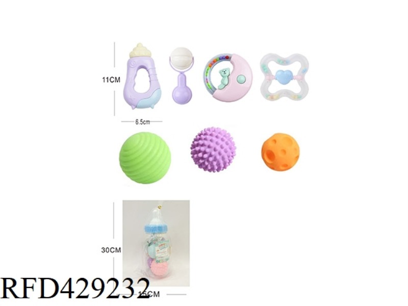 BABY TEETHER RATTLE SERIES 7PCS