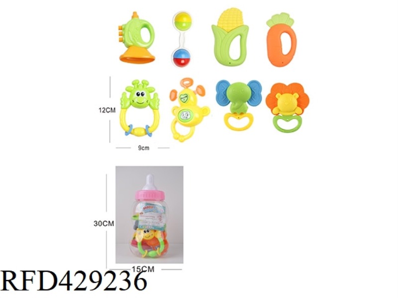 BABY TEETHER RATTLE SERIES 8PCS