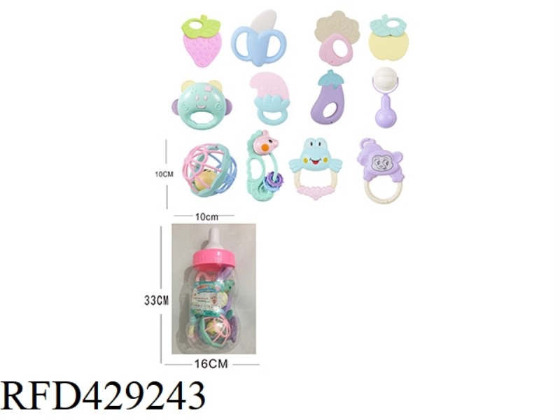 BABY TEETHER RATTLE SERIES 12PCS